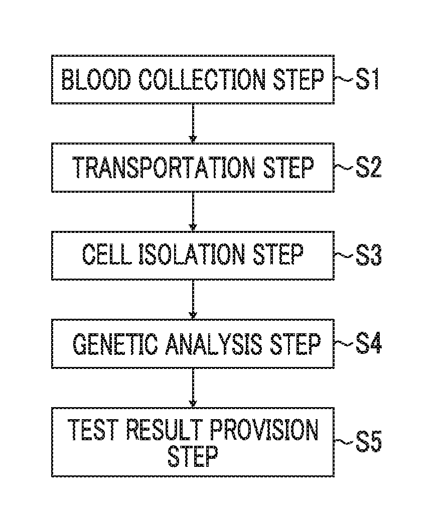 Genetic chromosome test management system, test management server, client terminal, genetic chromosome test management method, and program