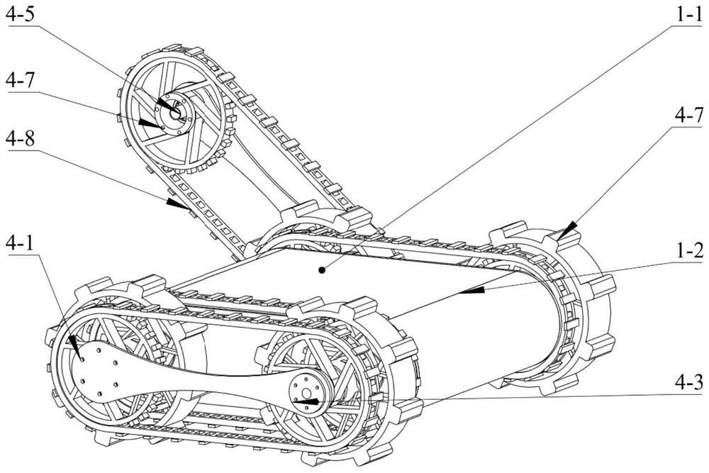 An obstacle-surpassing robot based on a wheel-legged chassis