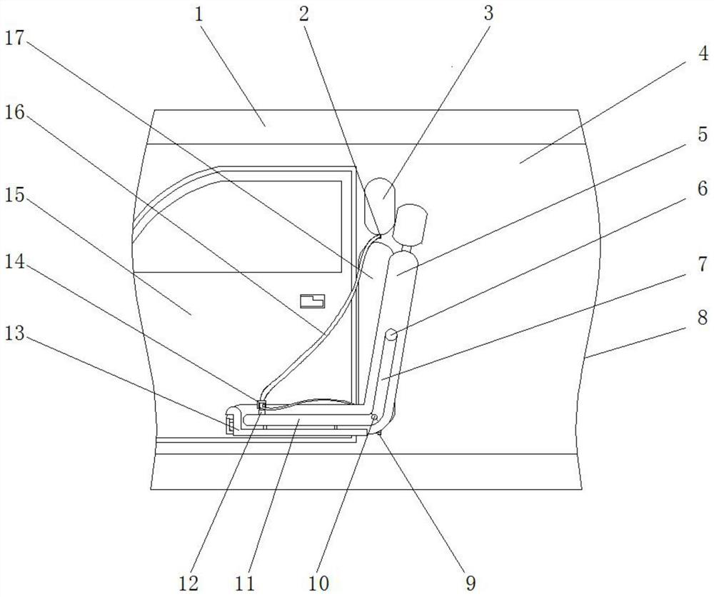 A safety belt automatic wearing device