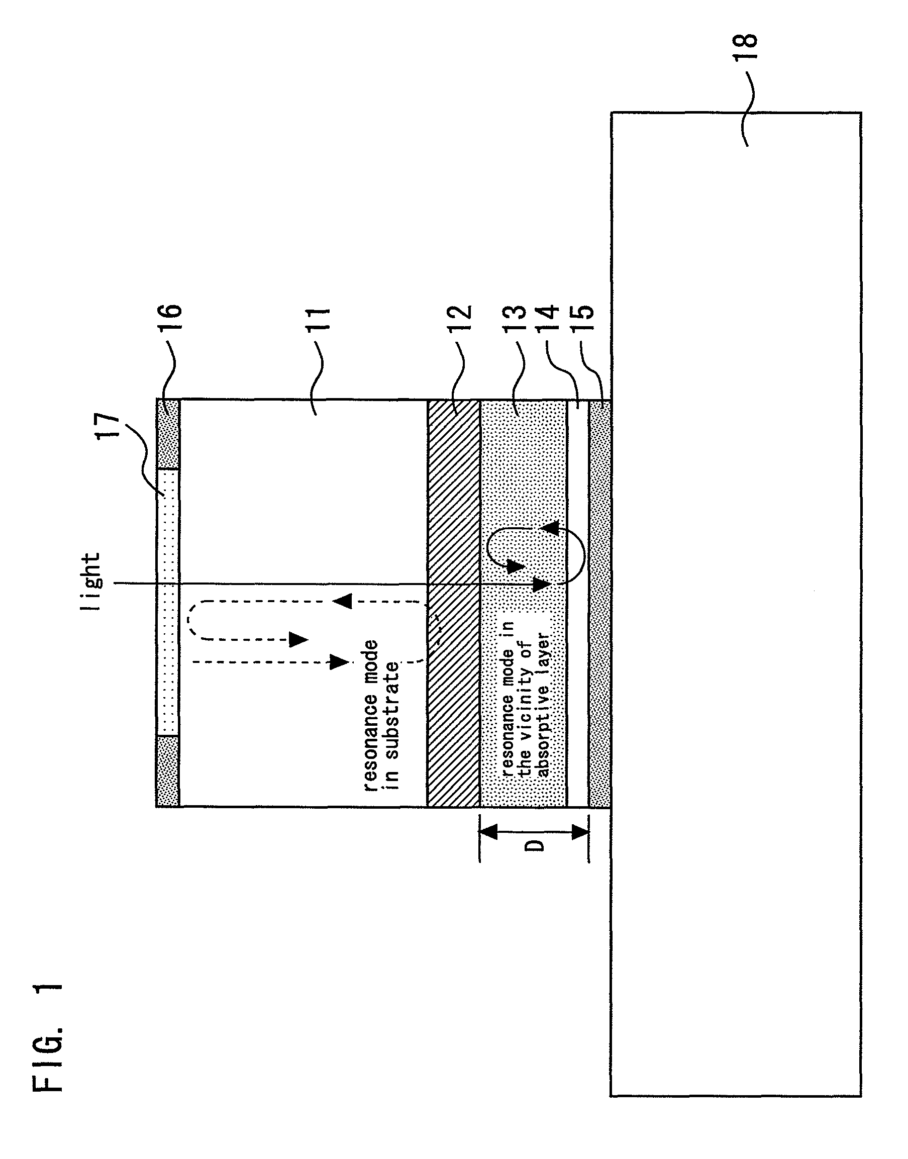 Semiconductor light detecting element including first and second multilayer light reflective structures sandwiching and contacting a light absorptive layer