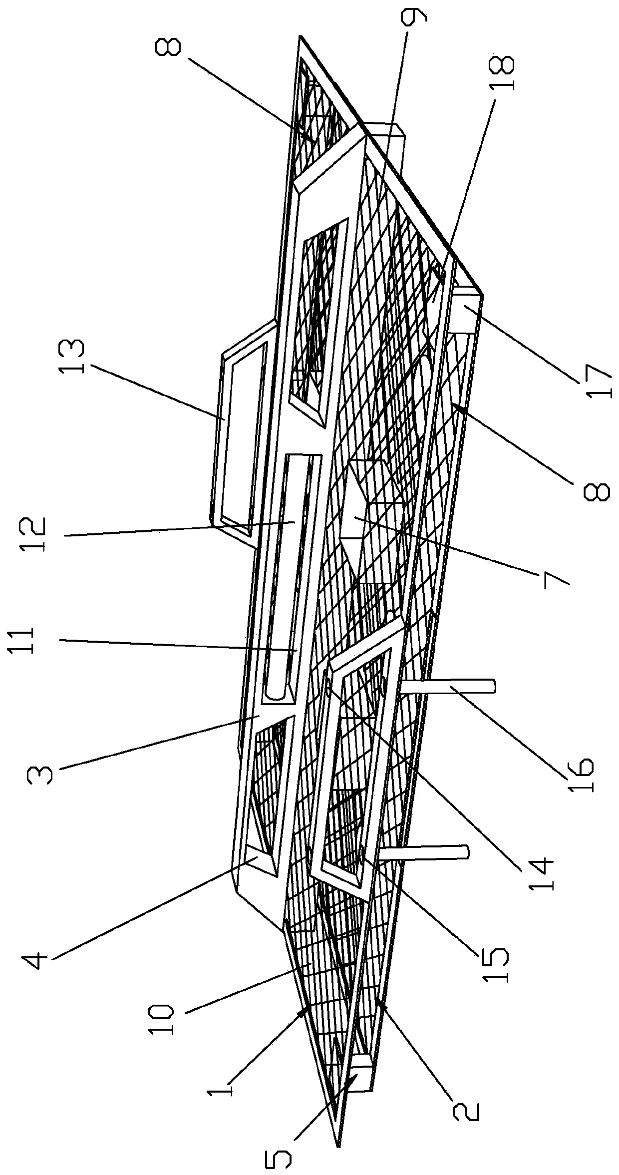 Shelf device for industrial insect farming and application method thereof
