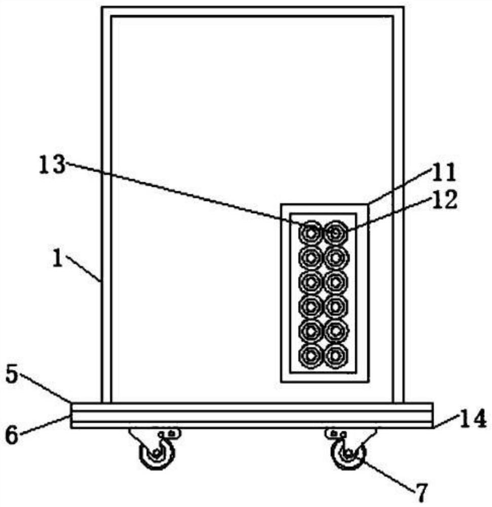 Multifunctional computer case convenient for wiring