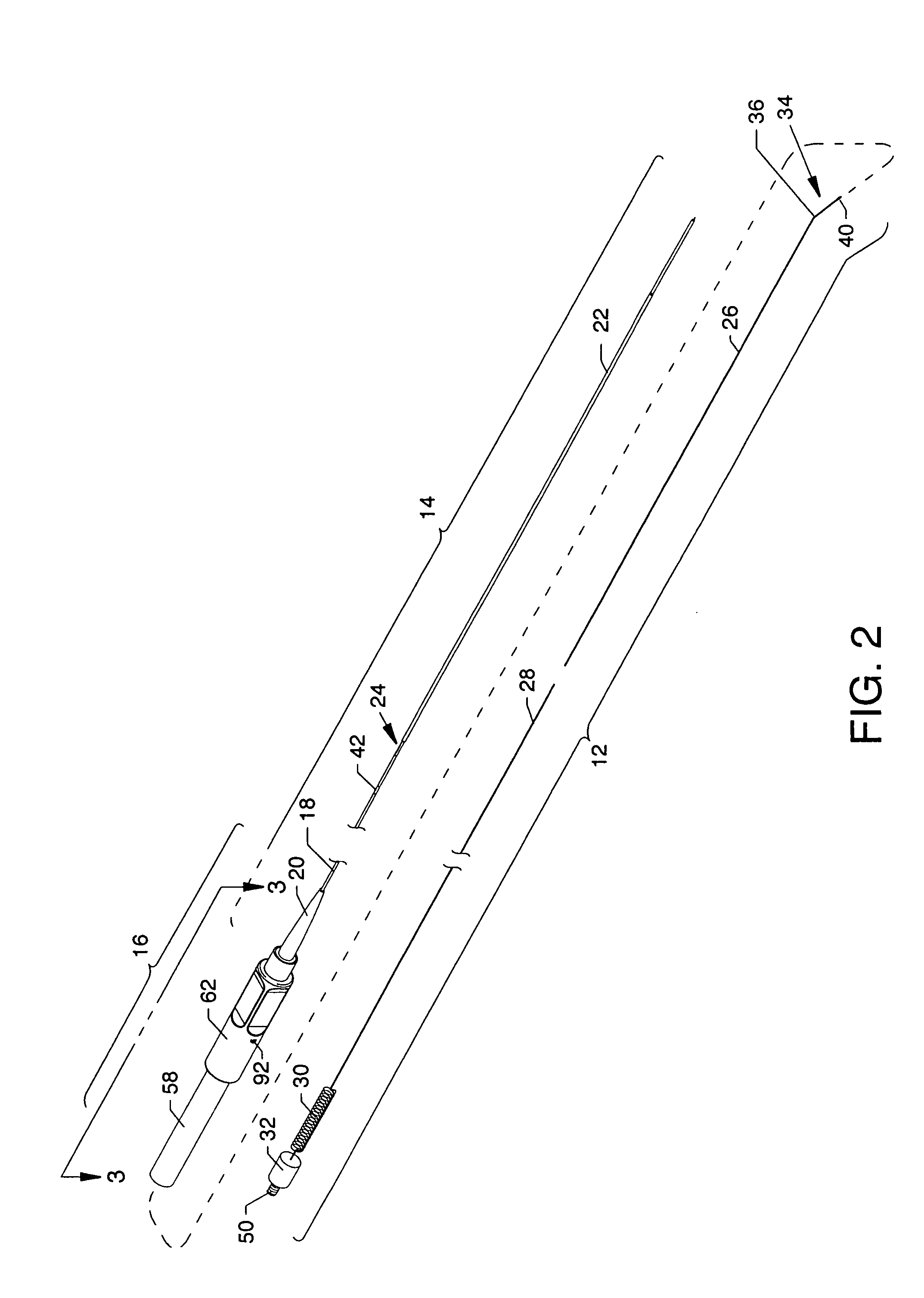 Forwardly directable fluid jet crossing catheter