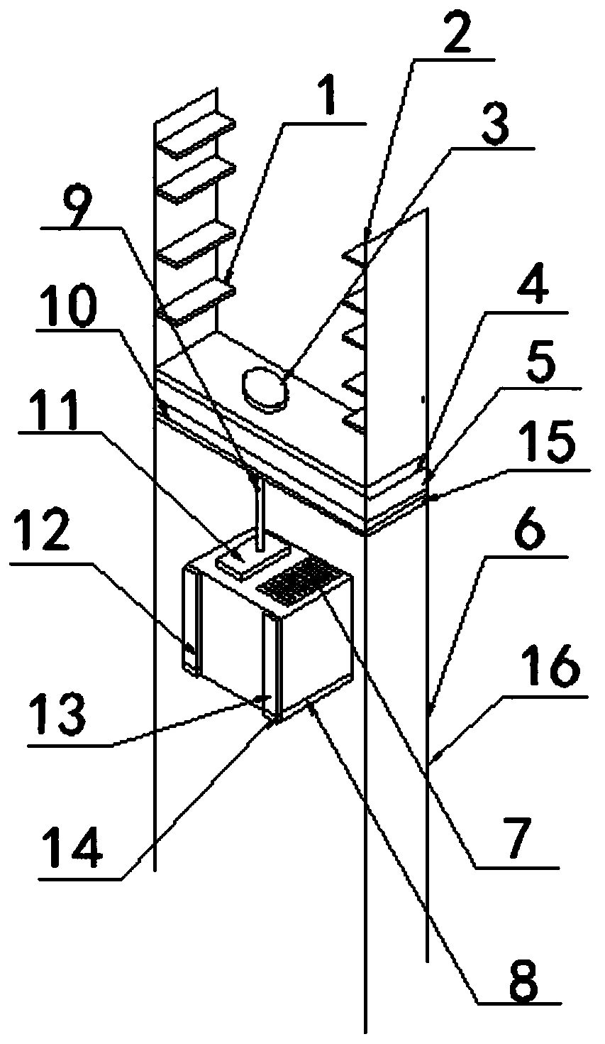 Mobile phone signal enhancement device in elevator