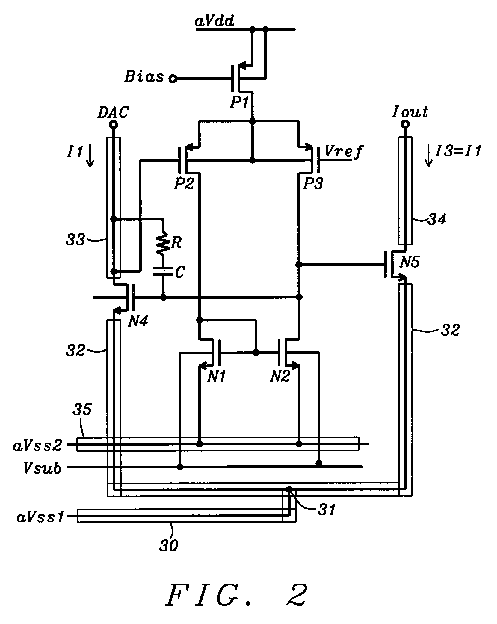 Method for implementation of a low noise, high accuracy current mirror for audio applications