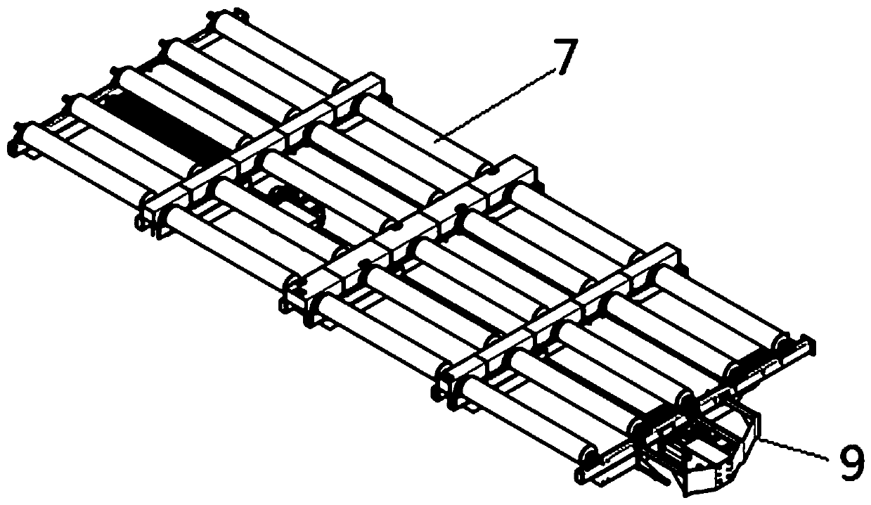 Hull sheet conveying trolley