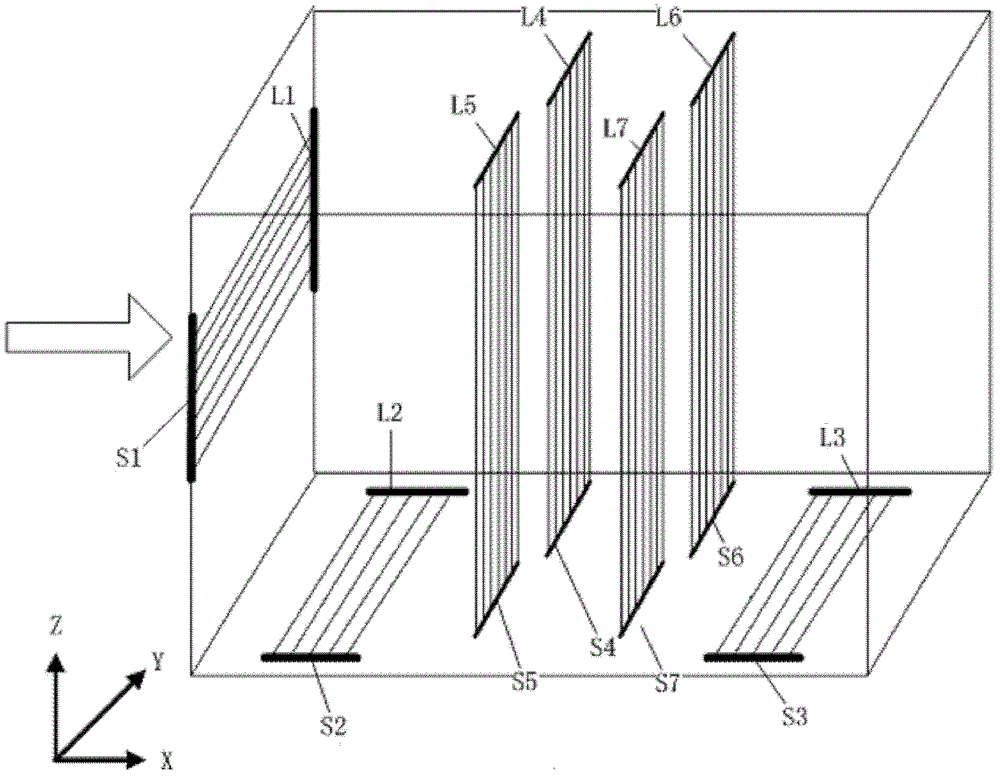 Light curtain-based vehicle size automatic measuring system and measuring method thereof