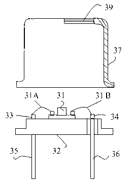 Packaging structure for ultraviolet luminous diode