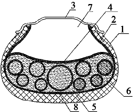 Enhanced anti-puncture and flat-resistant semisolid tyre