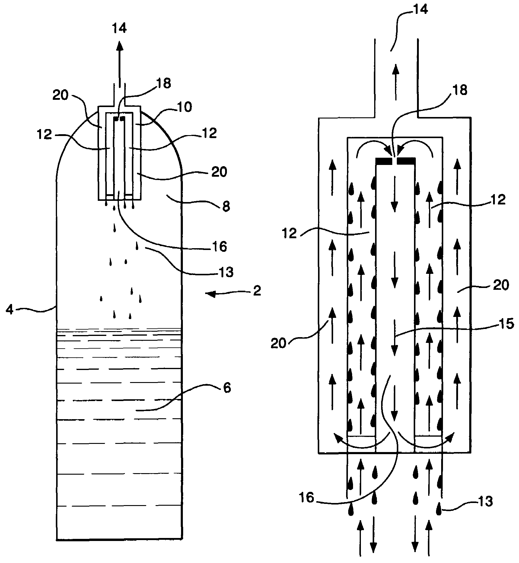 Self-contained distillation purifier/superheater for liquid-fill product container and delivery systems