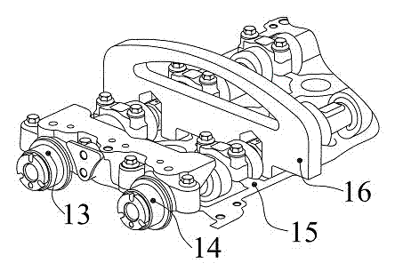 Engine timing chain system assembly tool and an assembly method