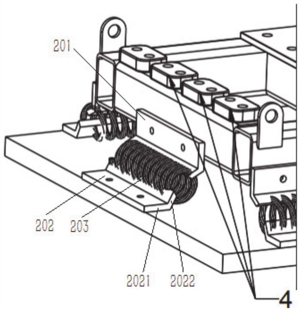 Double-layer buoyant raft vibration reduction device and method