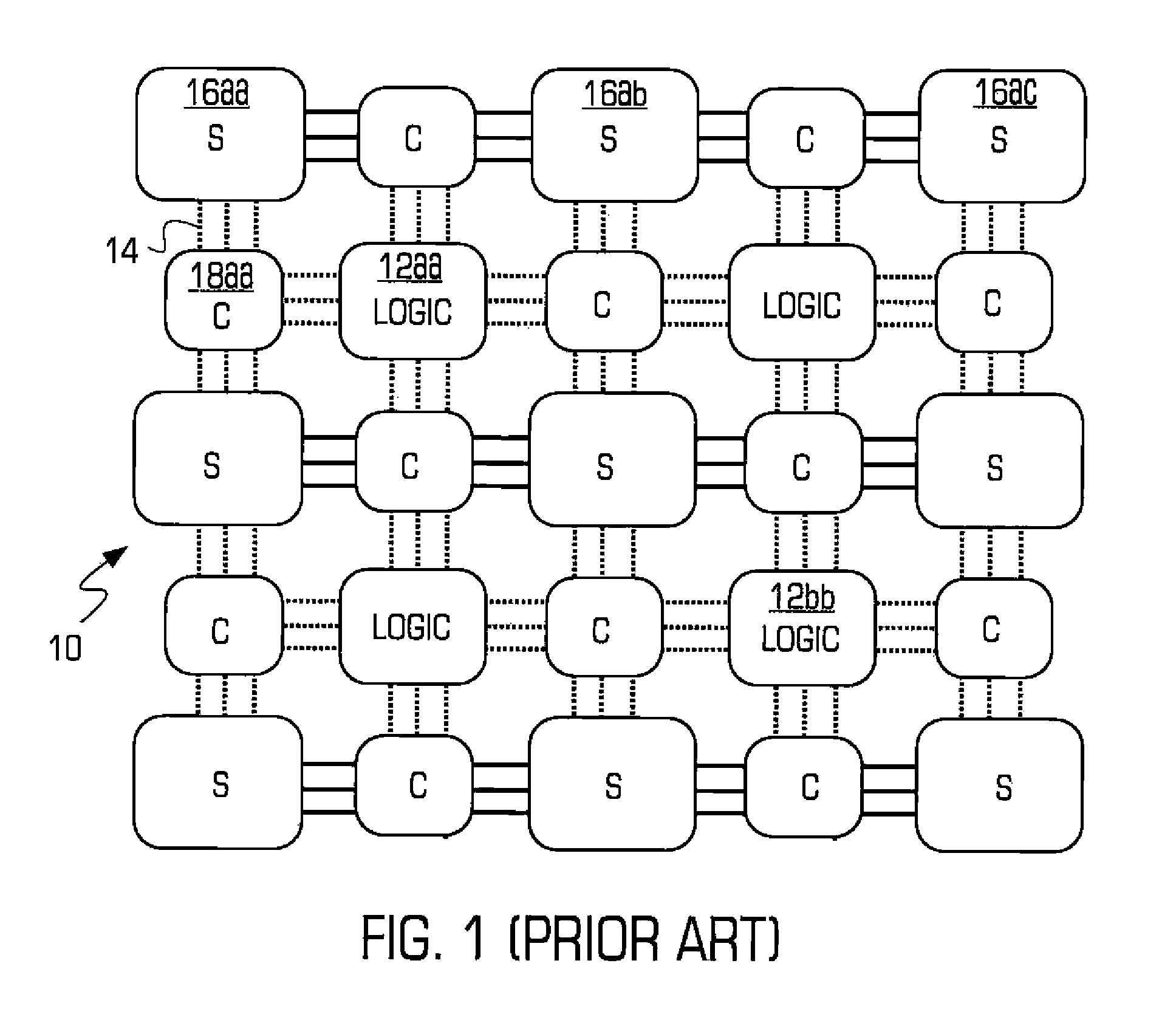 Programmable integrated circuit having built in test circuit