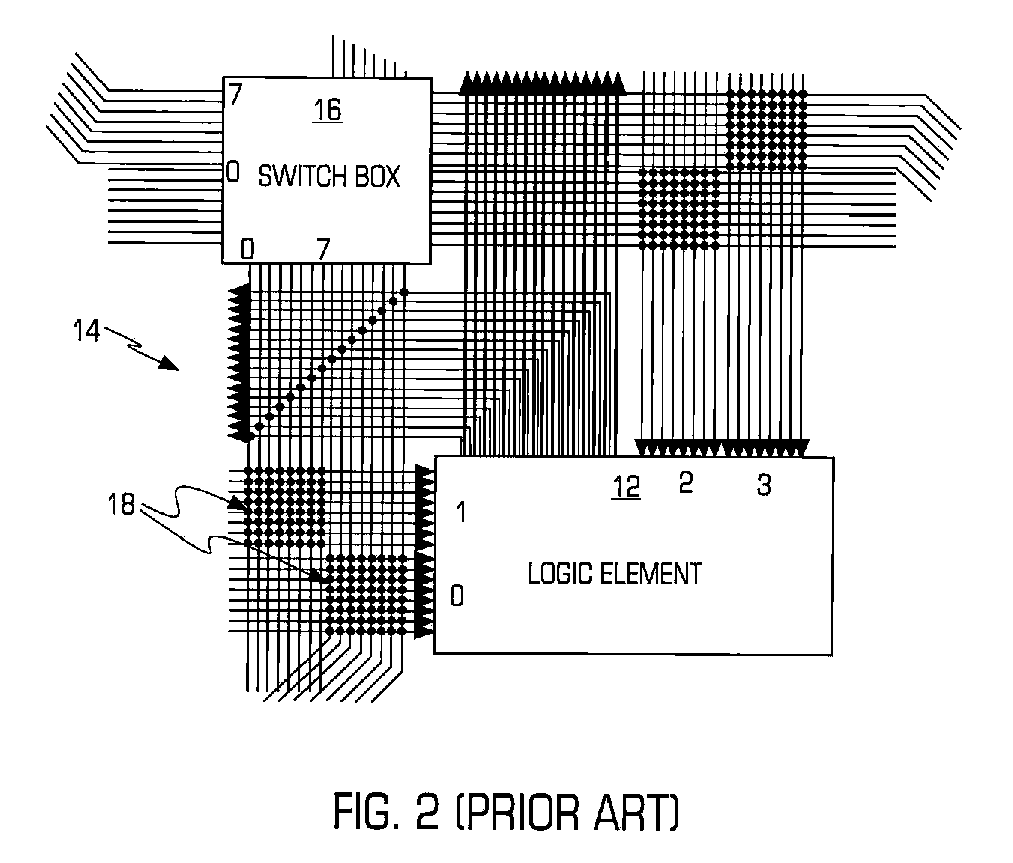 Programmable integrated circuit having built in test circuit