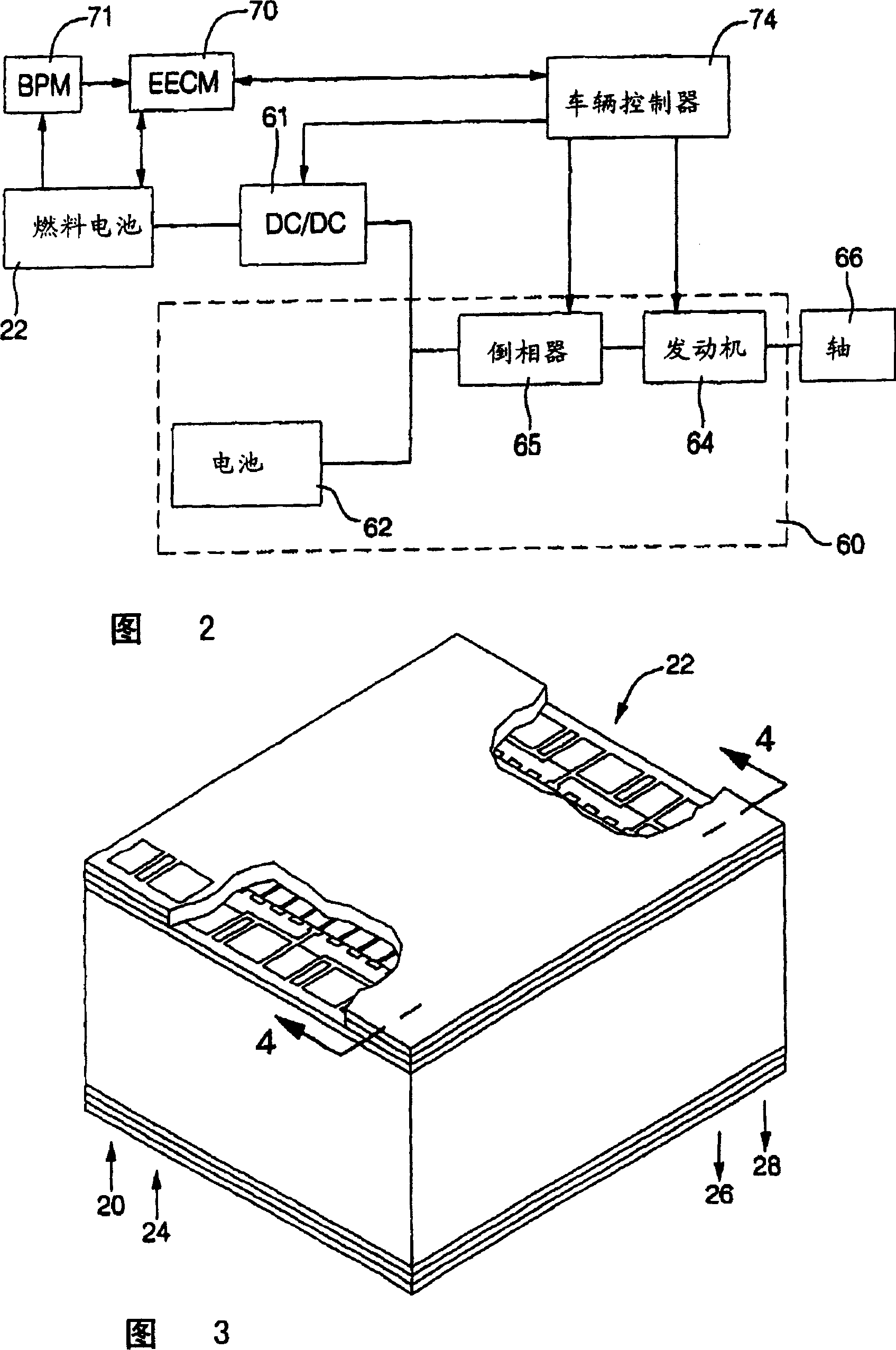 Fuel cell with variable porosity gas distribution layers