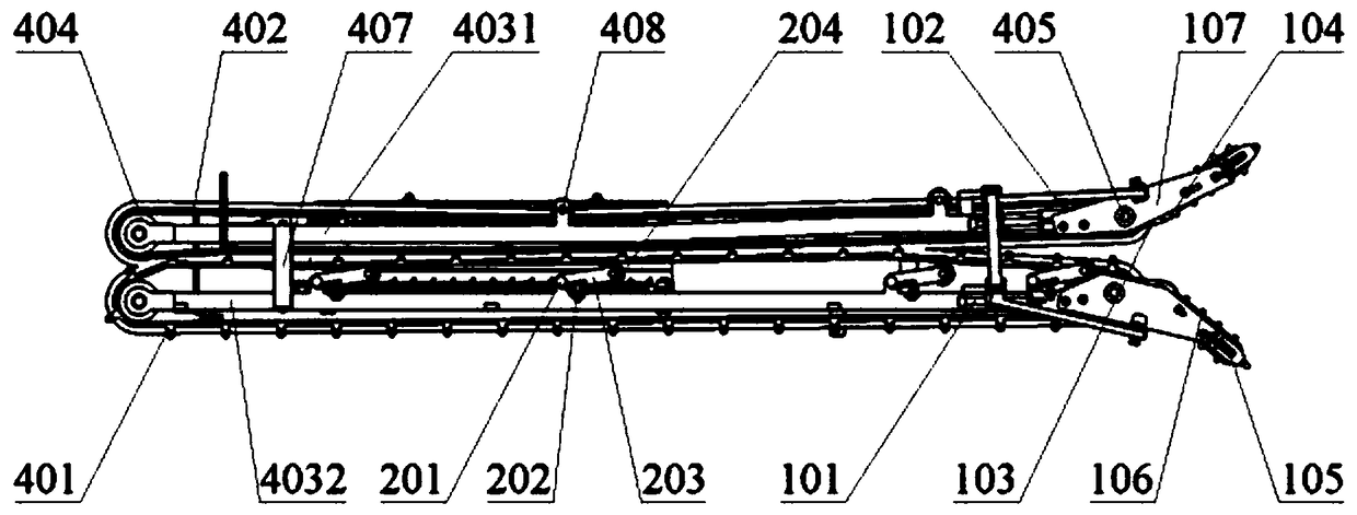 Flexible clamping conveying impurity-removing device of combined harvester of Allium fistulosum L.var. giganteum Makion and application method of flexible clamping conveying impurity-removing device