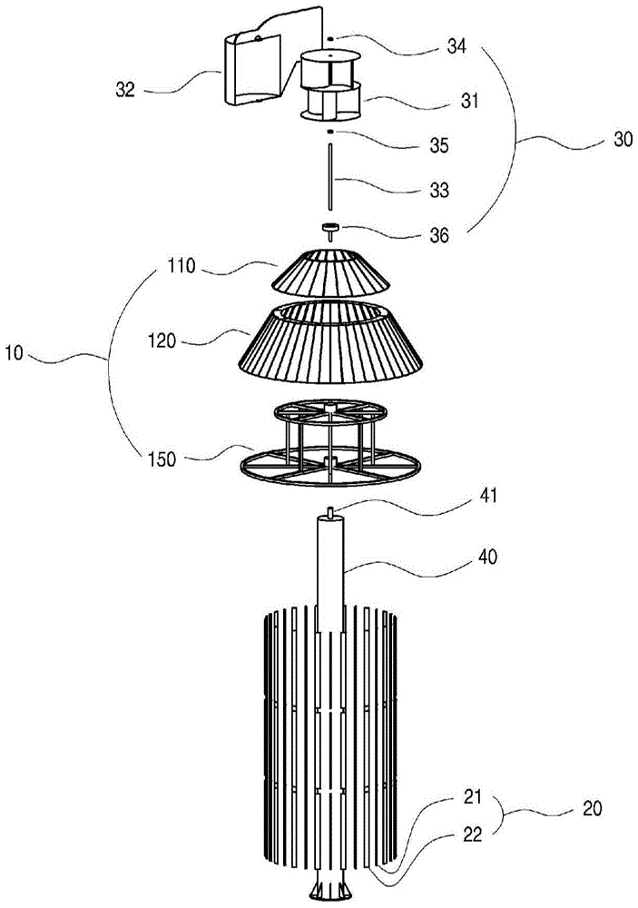 A power generation system that integrates circular and multi-faceted angles to divide sunlight and wind power