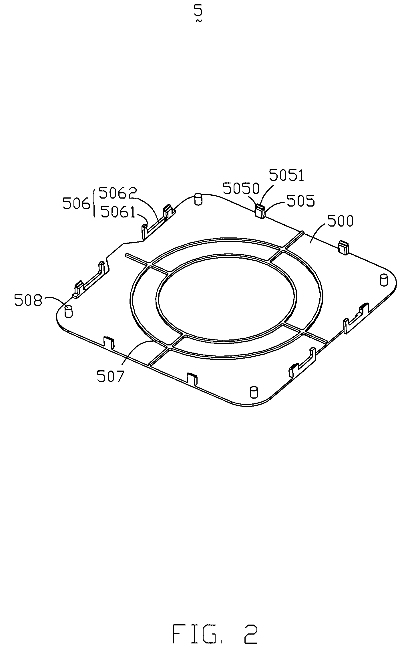 Land grid array connector assembly with pick up cap