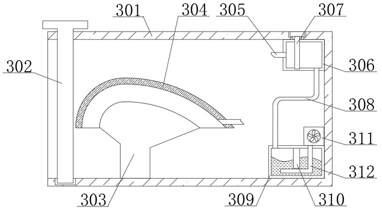 Spraying device for mango planting with adjustment function