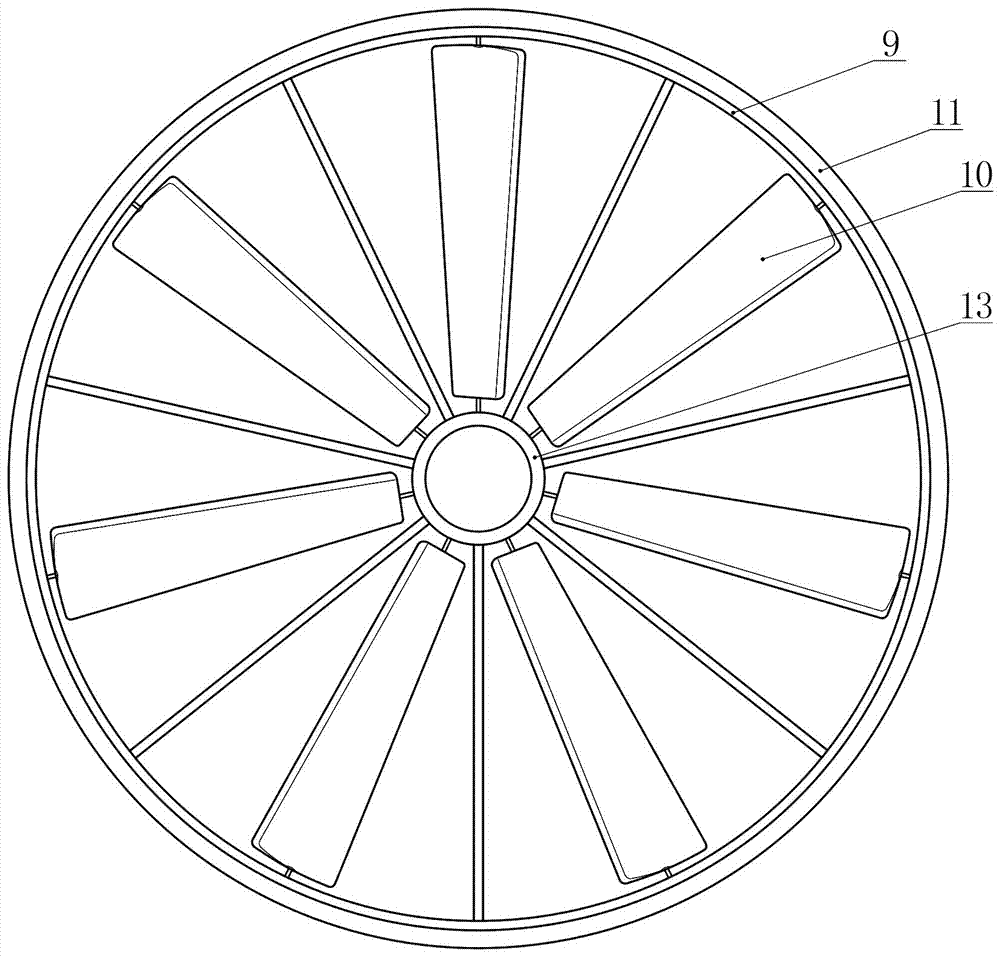 Cylindrical wind generator with multi-stage impeller set