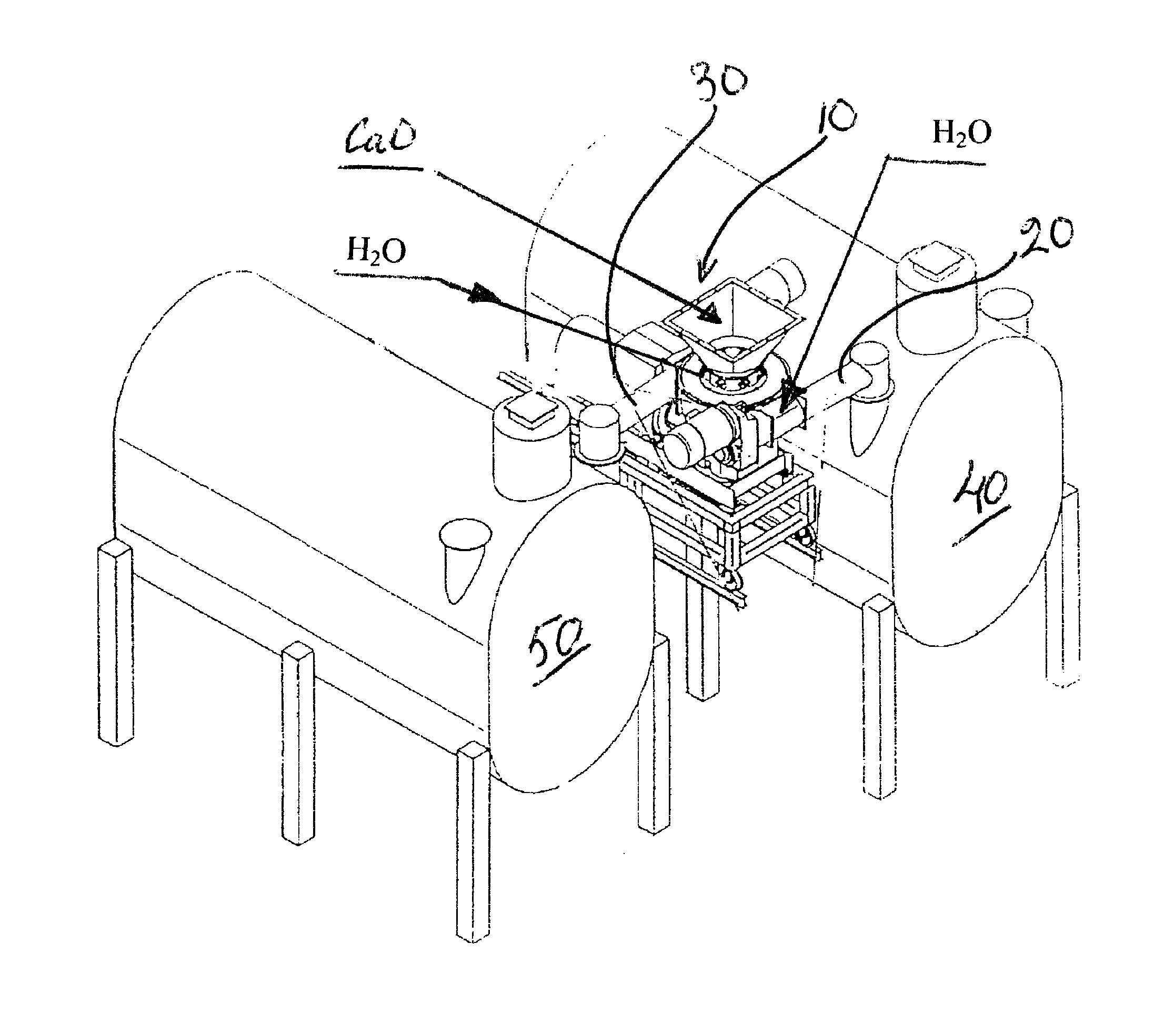 Method and apparatus for the preparation of finely divided calcium hydroxide