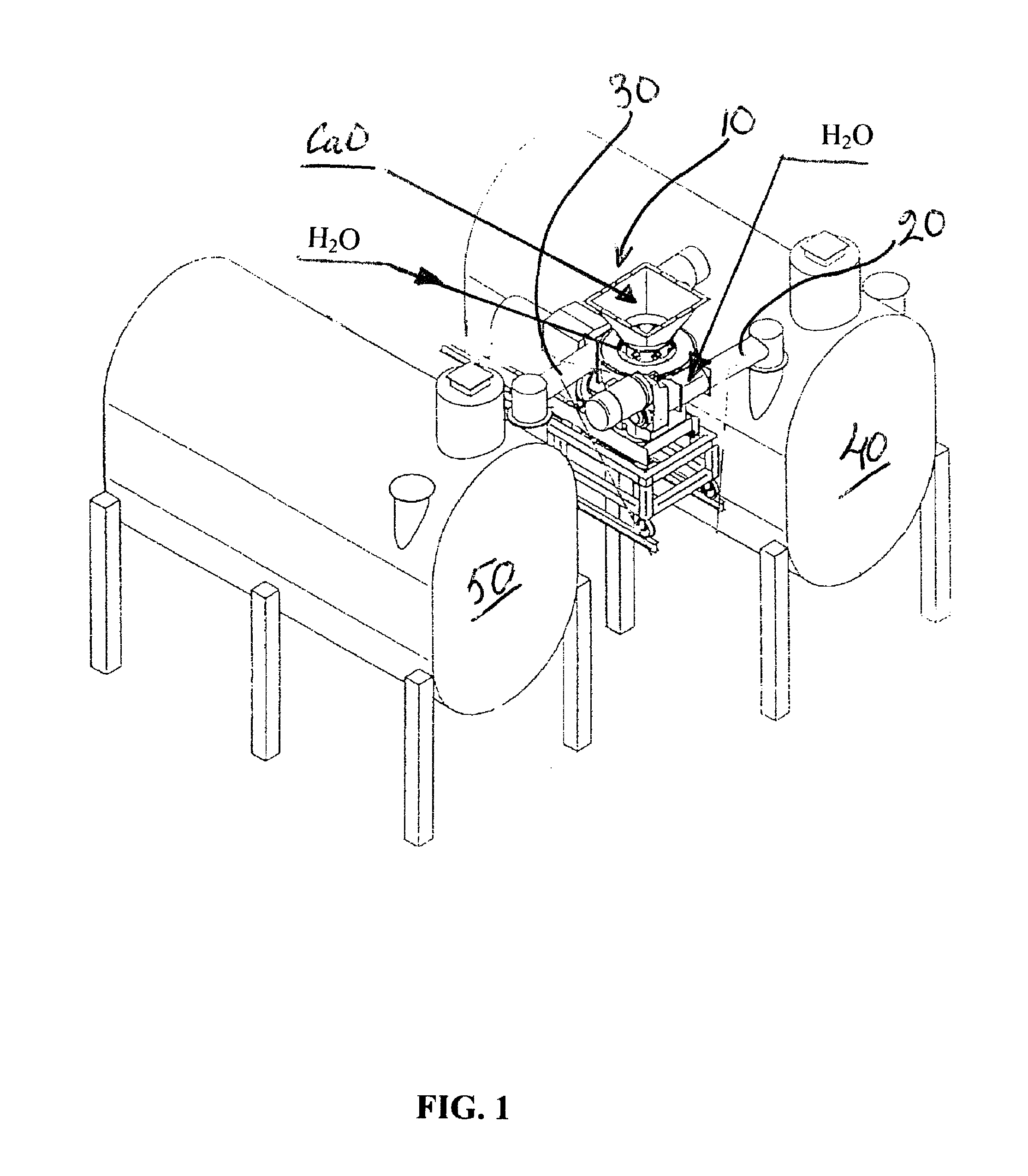 Method and apparatus for the preparation of finely divided calcium hydroxide