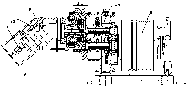 A hydraulic limited load mechanical variable speed winch mill