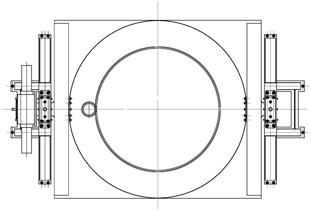 Double-shaft heavy-load swing test bench