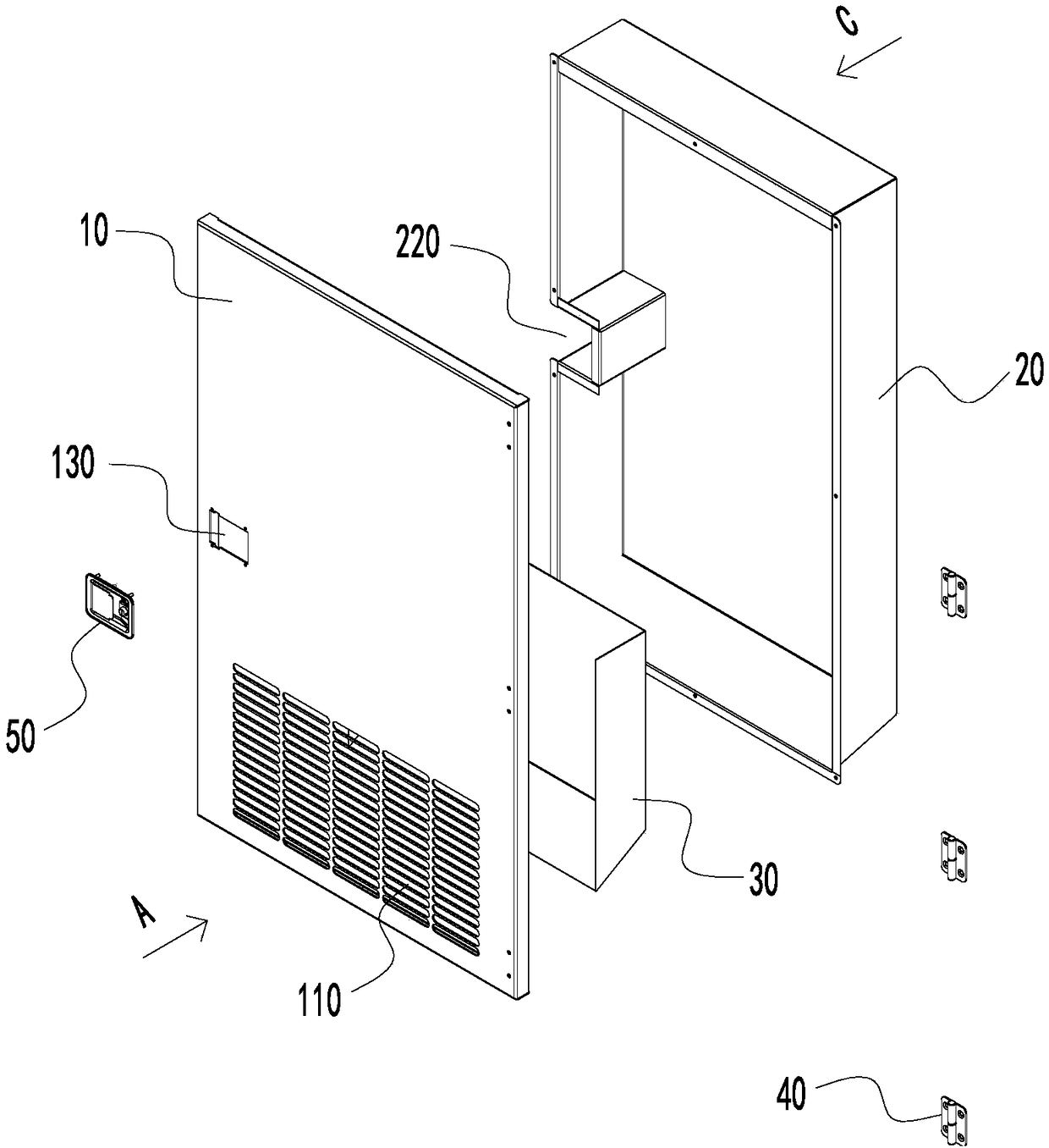 Soundproof air intake for generator sets