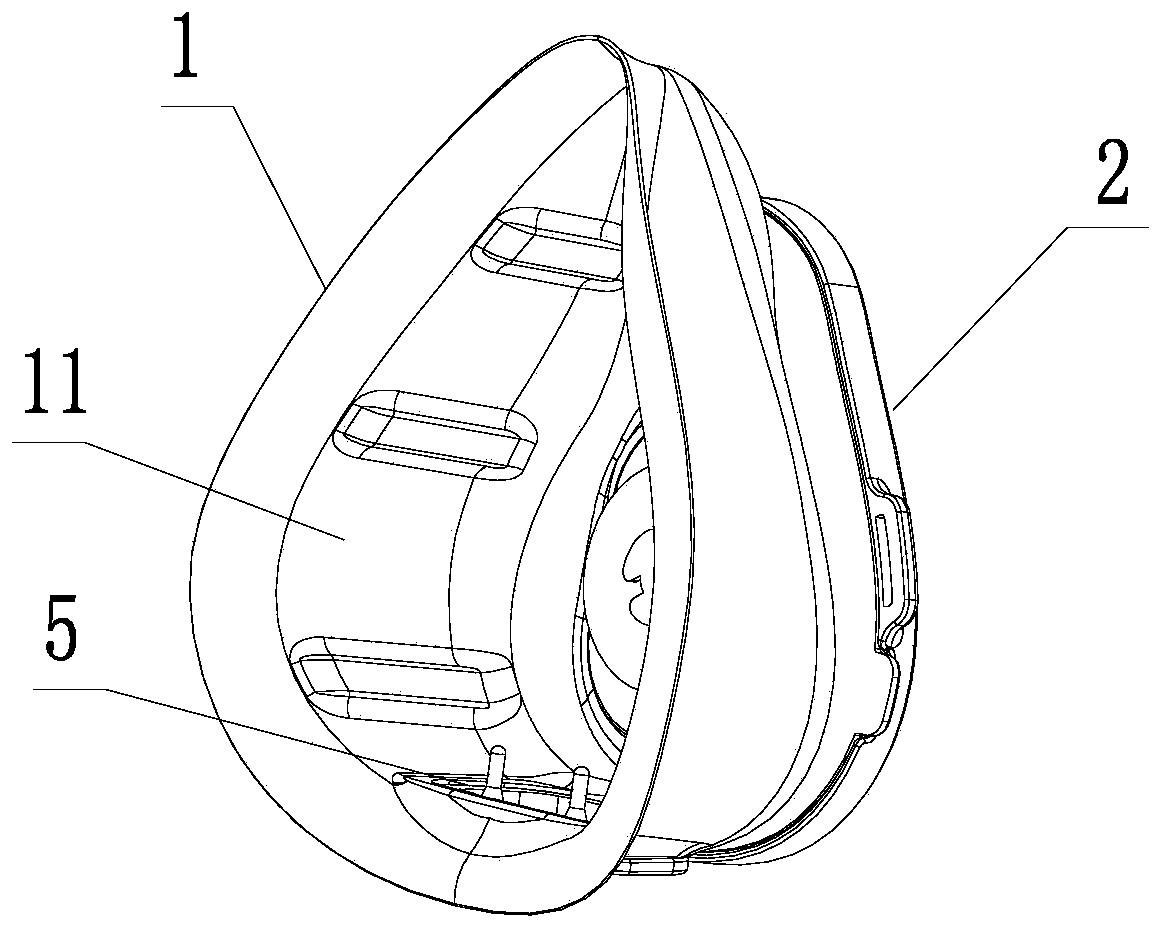 External filtering protective mask