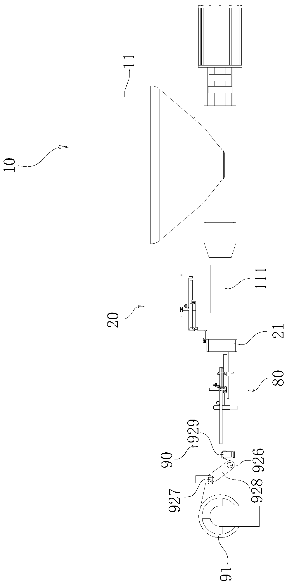 Automatic bagging production method of edible fungus bags