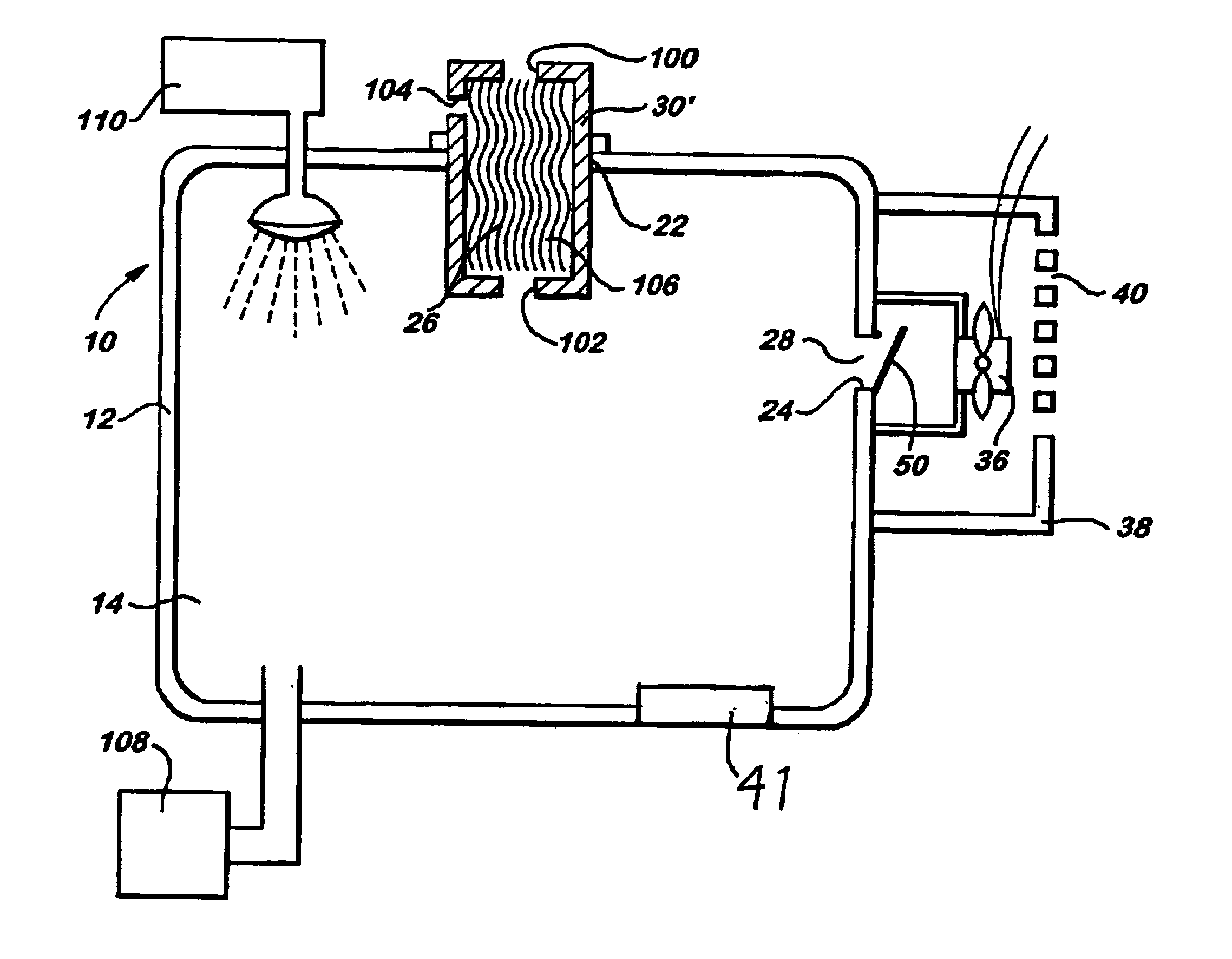 Storage device utilizing a differentially permeable membrane to control gaseous content