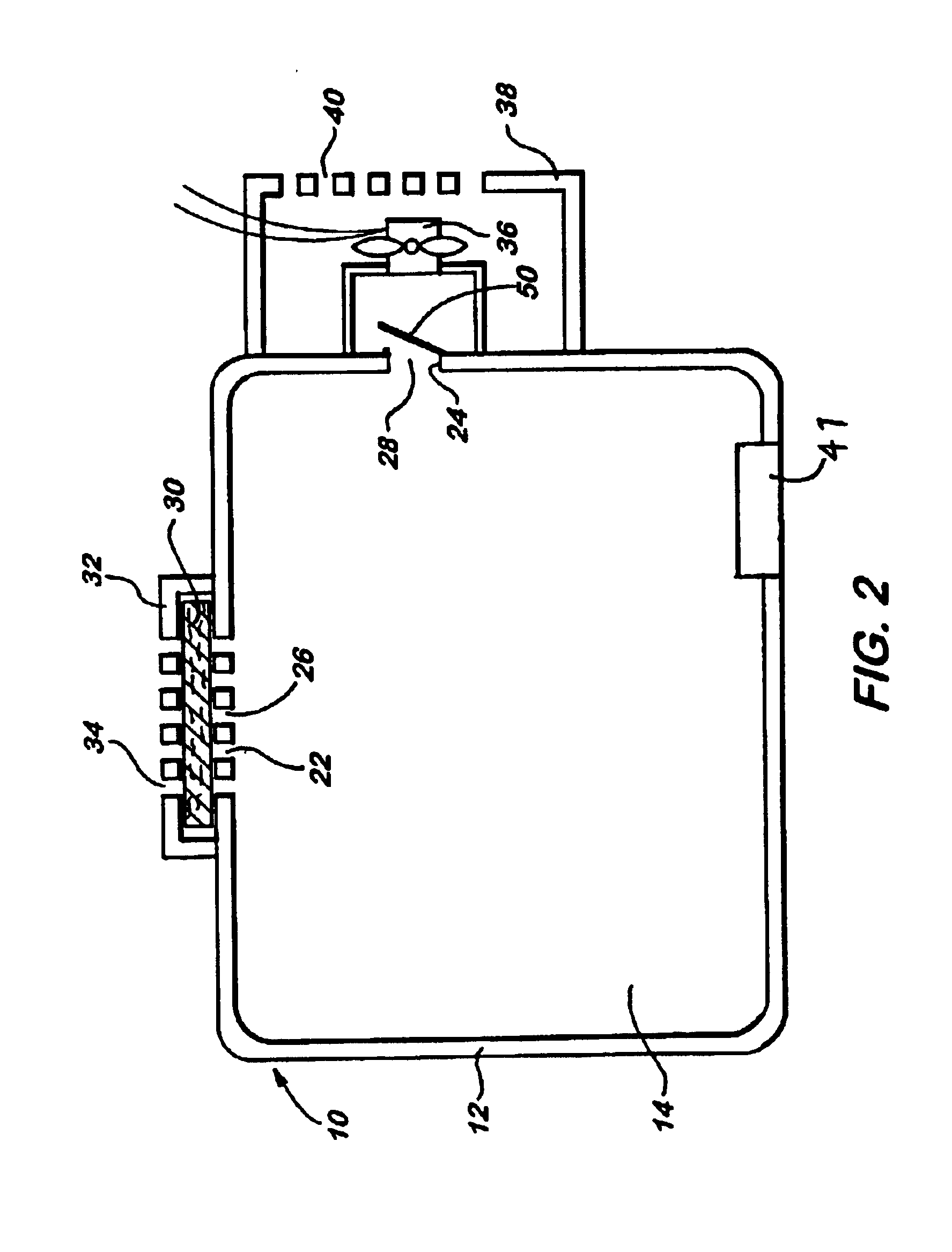 Storage device utilizing a differentially permeable membrane to control gaseous content