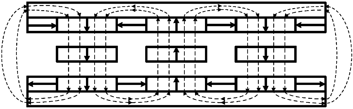 A cylindrical voice coil motor with multi-layer composite Halbach pole array