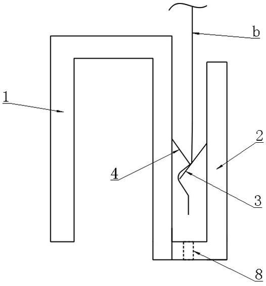 Bottom sealing piece used on bathroom damp-proof membrane