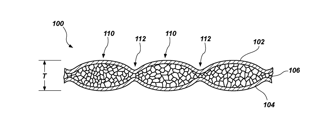 Mattresses and mattress toppers including knitted fabric, and related methods