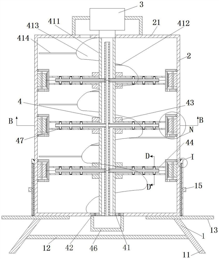 A kind of foaming material preparation foaming stirring tank