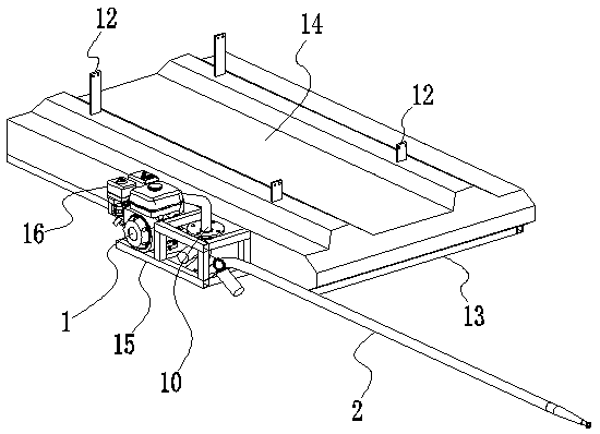 Water spraying device mounted on helicopter and control method