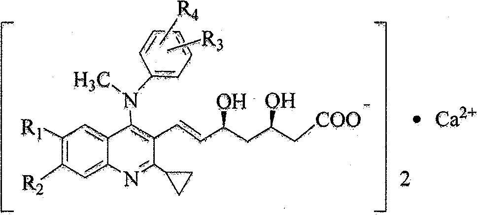 2-cyclopropyl-4-(N-methyl substituted anilino) quinoline compound as well as intermediate, preparation method and application thereof