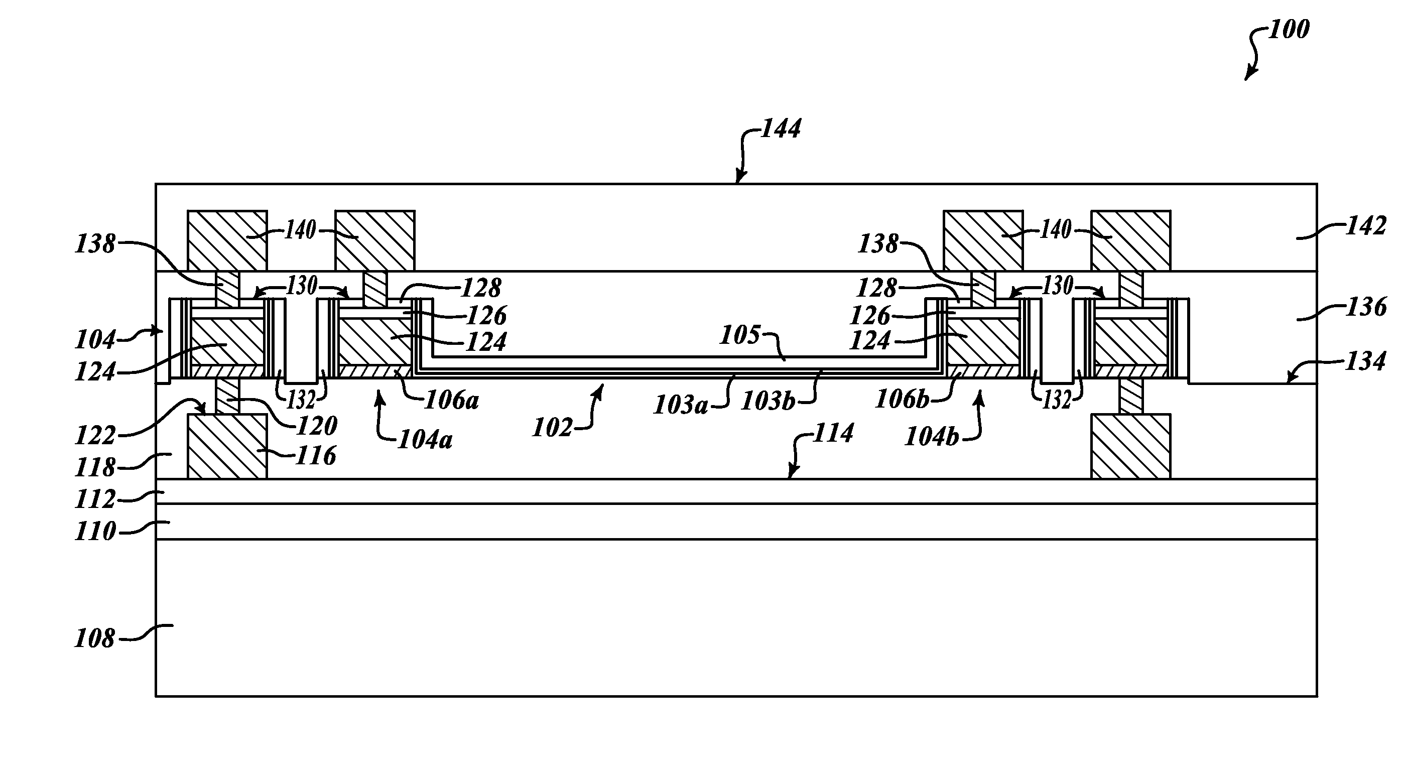 Multi-layer via-less thin film resistor