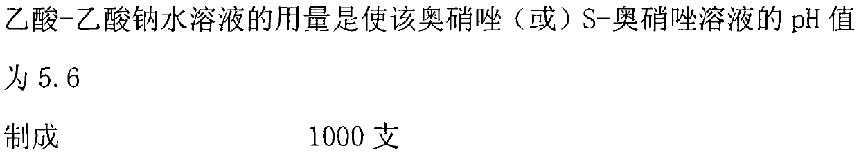 A kind of stable ornidazole injection and s-ornidazole injection and preparation method thereof