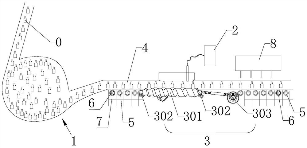 A low-temperature plastic bottle dairy product filling production line with anti-scratch code marking