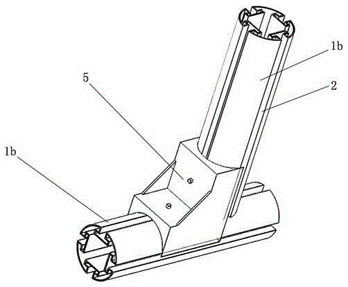 Connection structure for high-strength concave-convex groove square tubes or round tubes