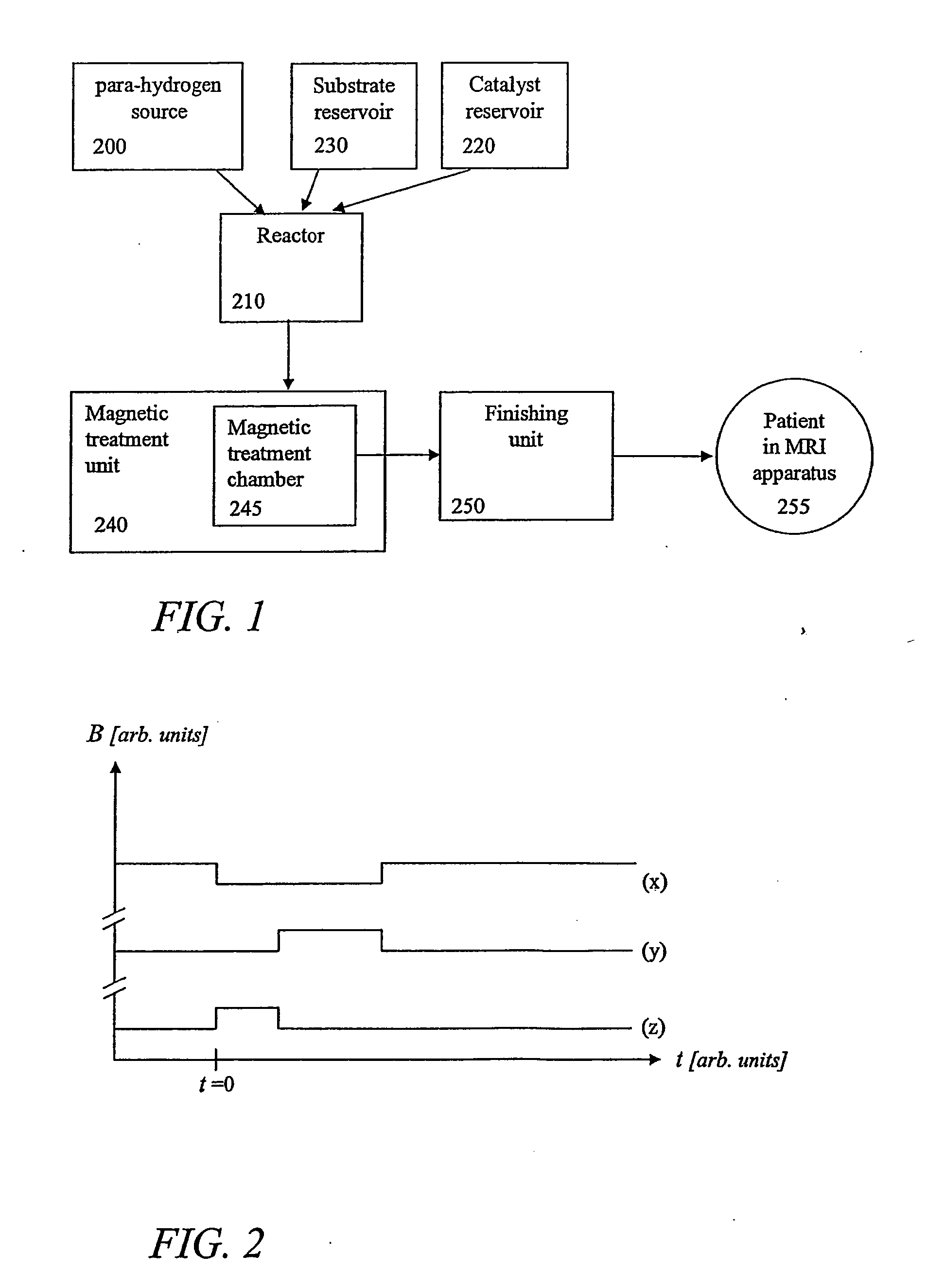 Method and apparatus for producing contrast agents for magnetic resonance imaging