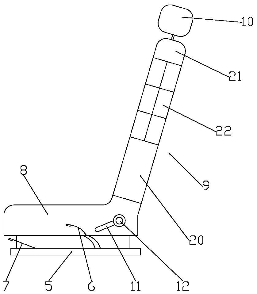 Car seat assembly and back retractable car seat