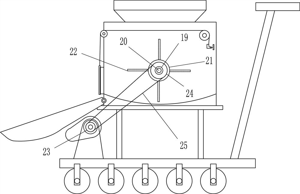 A road soil filling and compacting device