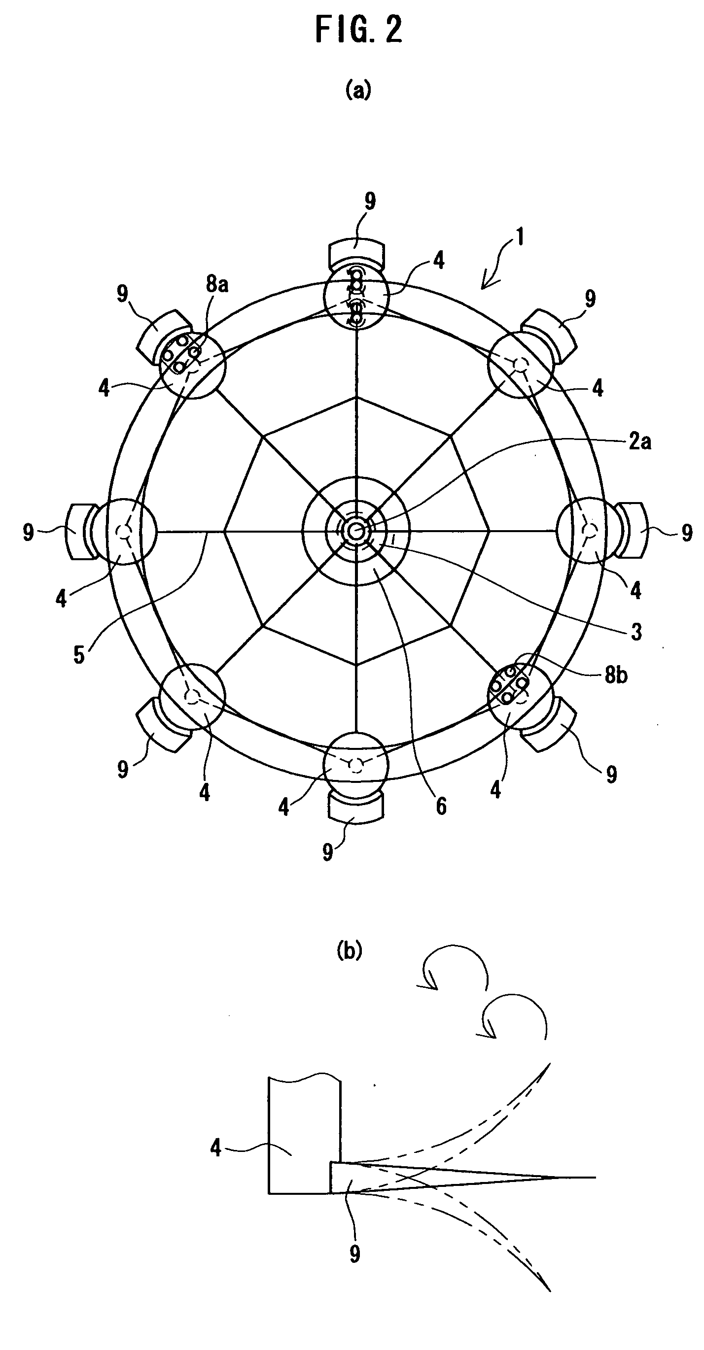 Float type base structure for wind power generationon the ocean