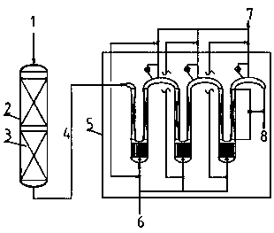 Diesel oil ultra-deep desulfurization device and diesel oil hydrogenation reaction system