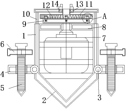 Covering type irrigation device used for loquat planting