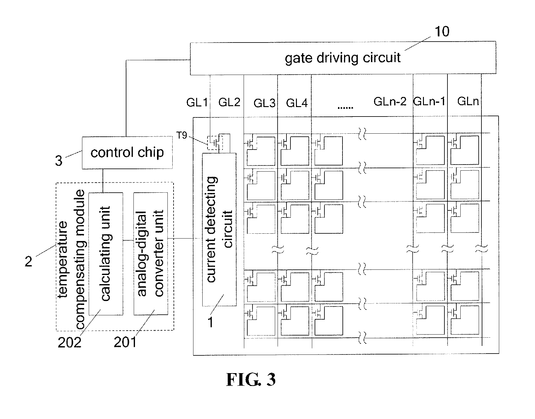 Current Detecting Circuit, Temperature Compensating Device and Display Device